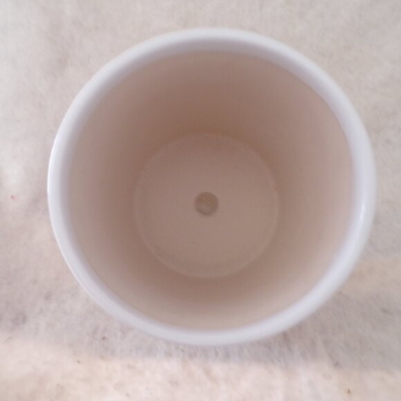 Checkered Pattern Red / White Ceramic Flower Pot Planter New - Picture 6 of 6